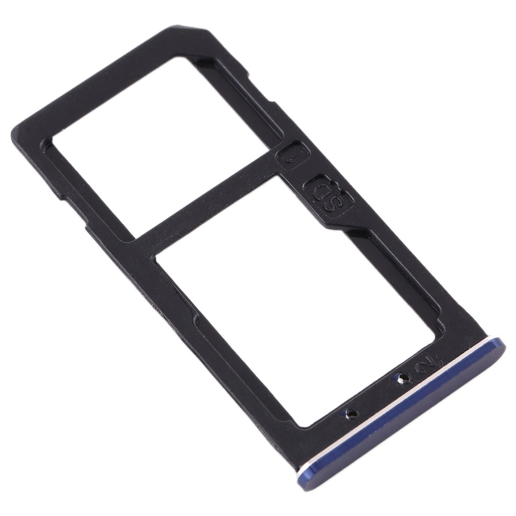 SIM Card Tray + SIM Card Tray / Micro SD Card Tray for Nokia 6 TA-1000 TA-1003 TA-1021 TA-1025 TA-1033 TA-1039 (Blue)