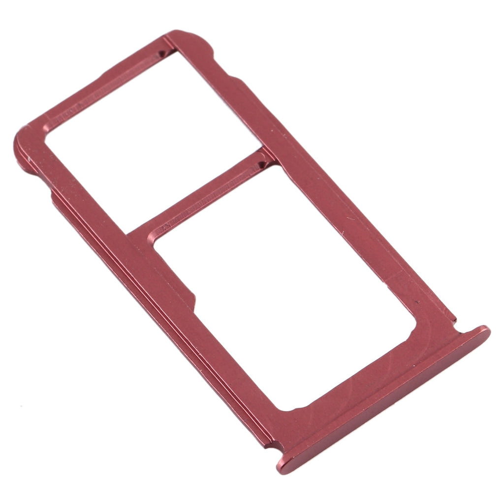 SIM Card Tray + SIM Card Tray / Micro SD Card Tray for Nokia 7 Plus TA-1062 (Purplish Red)