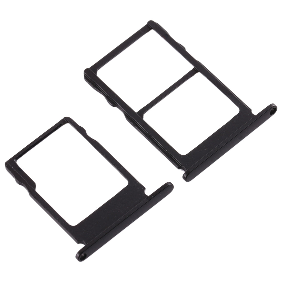 SIM Card Tray + SIM Card Tray + Micro SD Card Tray for Nokia 5 / N5 TA-1024 TA-1027 TA-1044 TA-1053 (Black)