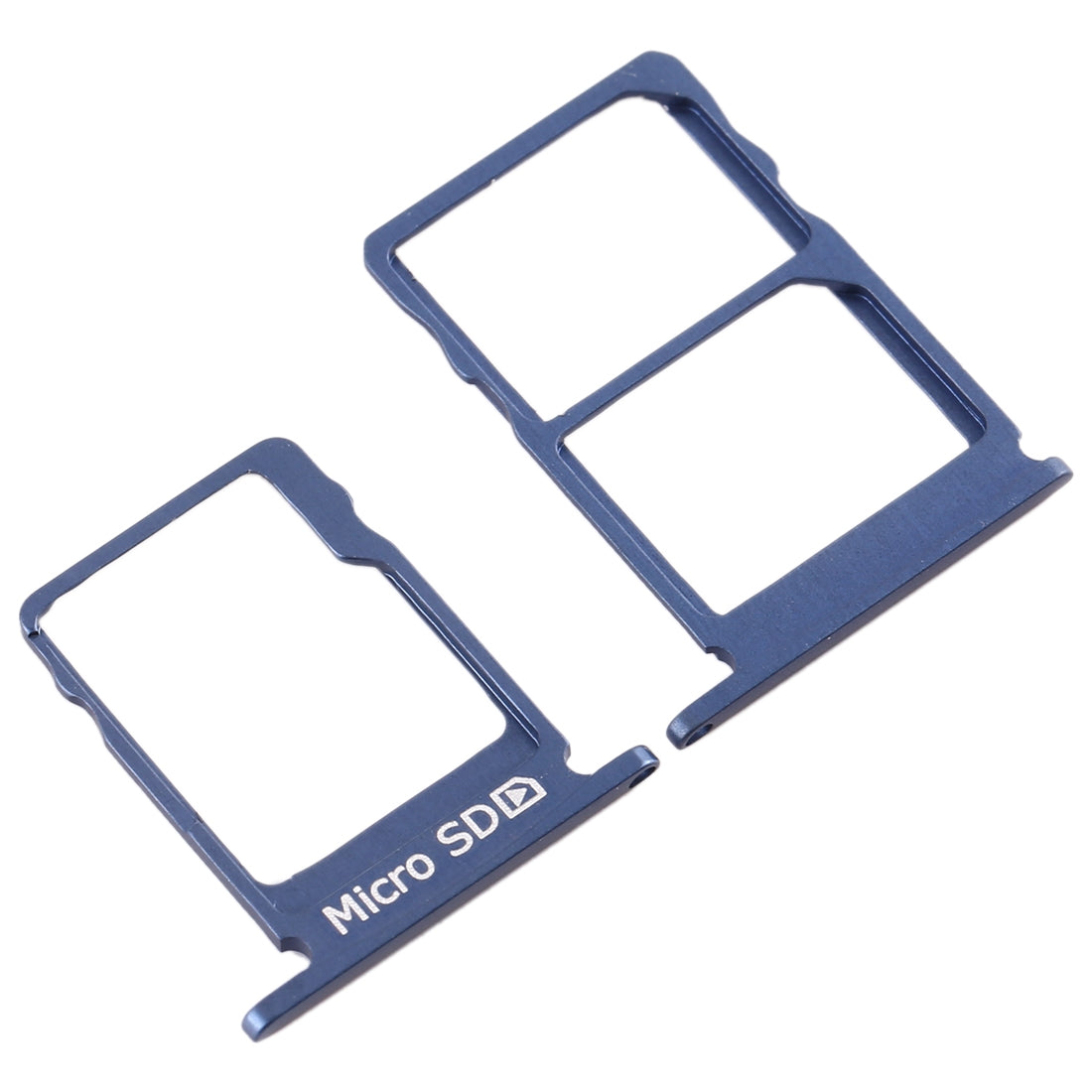 SIM Card Tray + SIM Card Tray + Micro SD Card Tray for Nokia 5 / N5 TA-1024 TA-1027 TA-1044 TA-1053 (Blue)