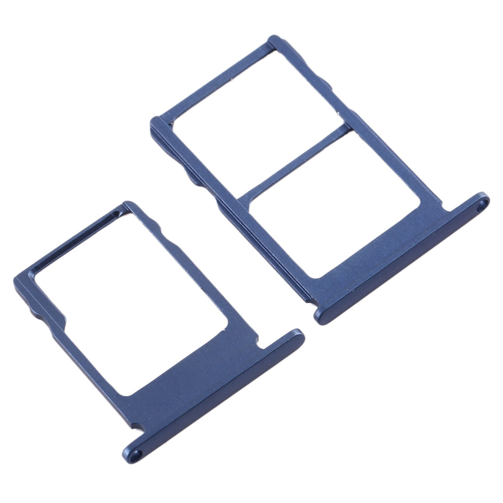 SIM Card Tray + SIM Card Tray + Micro SD Card Tray for Nokia 5 / N5 TA-1024 TA-1027 TA-1044 TA-1053 (Blue)