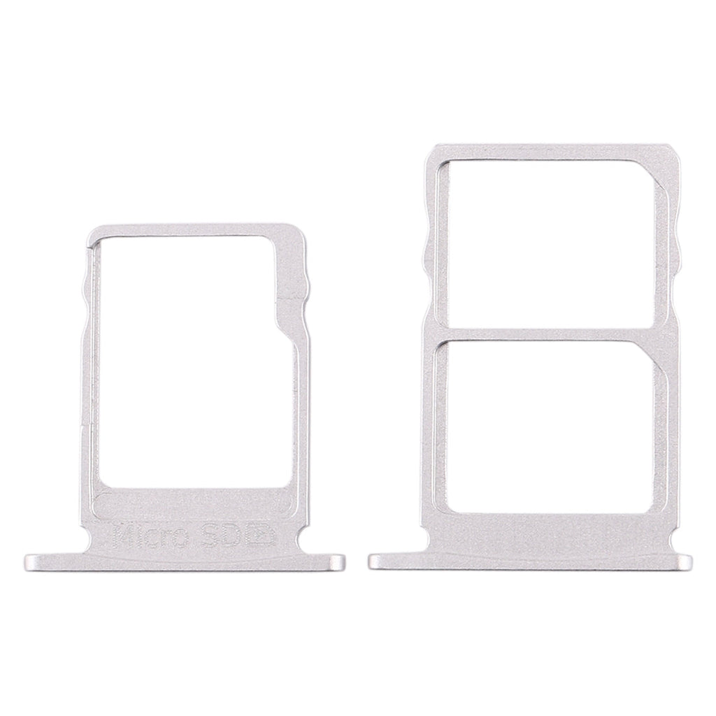 SIM Card Tray + SIM Card Tray + Micro SD Card Tray for Nokia 5 / N5 TA-1024 TA-1027 TA-1044 TA-1053 (White)