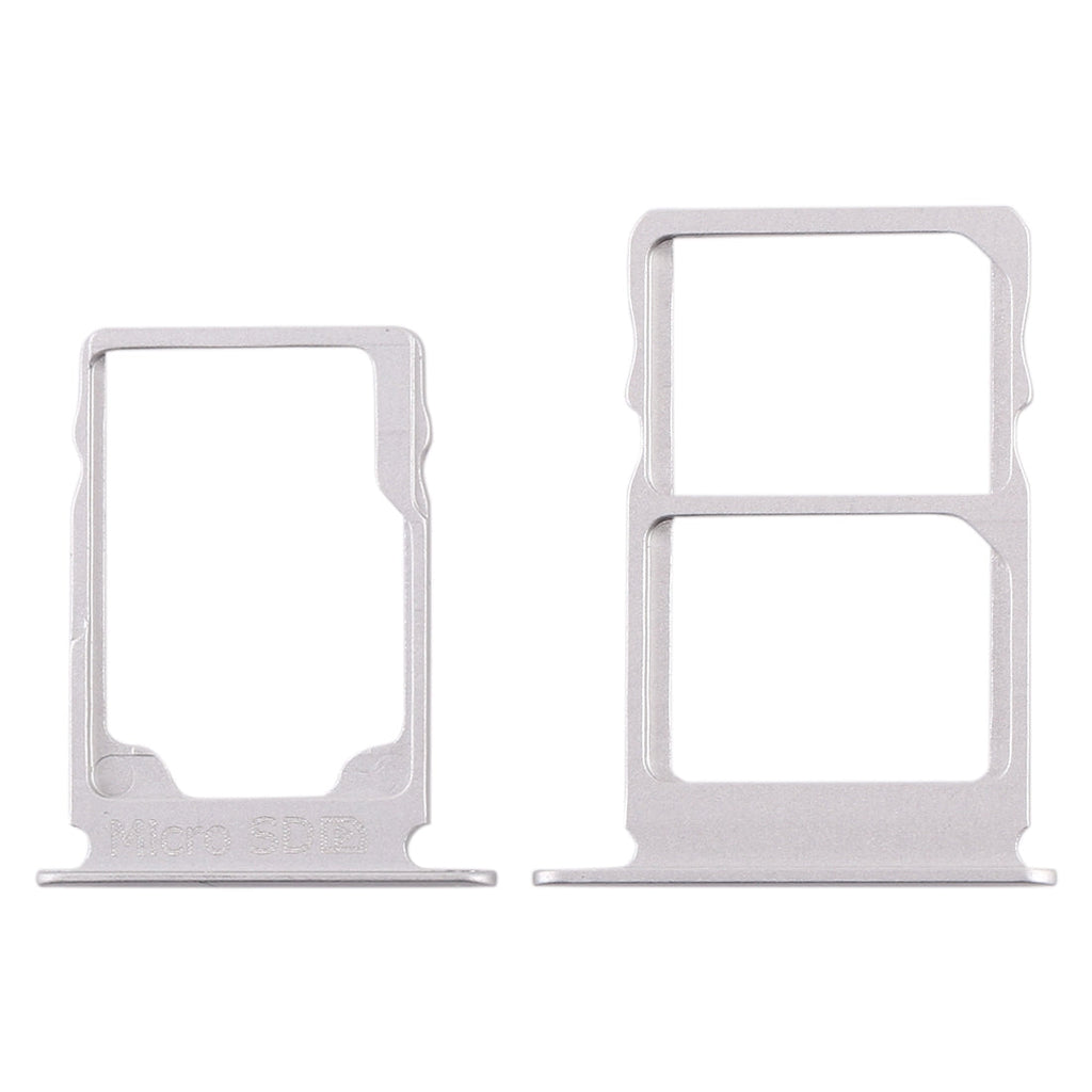 SIM Card Tray + SIM Card Tray + Micro SD Card Tray for Nokia 3.1 TA-1049 TA-1057 TA-1063 TA-1070 (White)