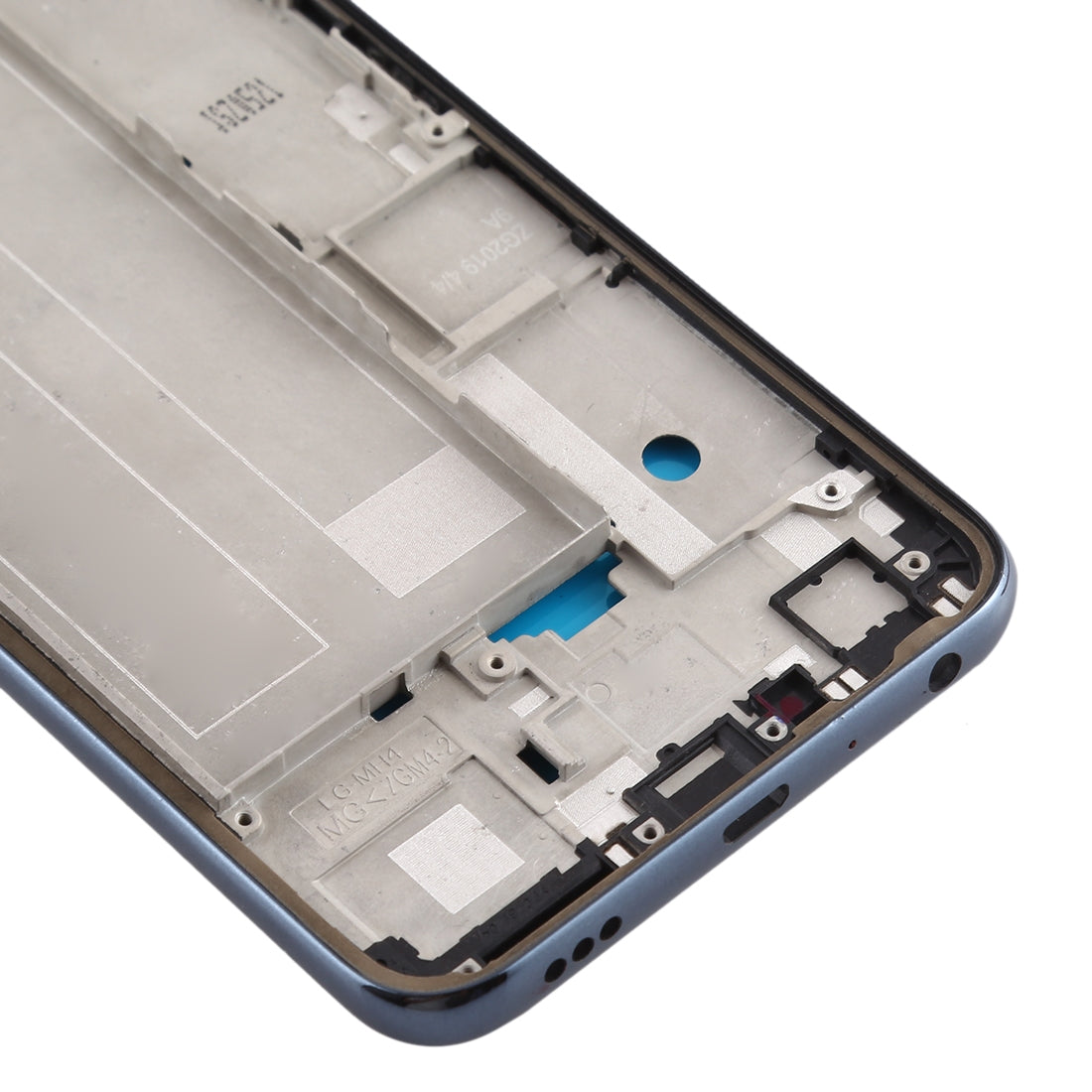 Front Housing LCD Frame Bezel Plate for LG K40 / K12+ K12 Plus / X4 2019 X420EM X420BMW X420EMW X420HM X420 X420N (Single SIM Version)(Blue)