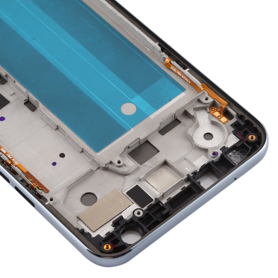Front Housing LCD Frame Bezel Plate for LG K40 / K12+ K12 Plus / X4 2019 X420EM X420BMW X420EMW X420HM X420 X420N (Single SIM Version)(Silver)