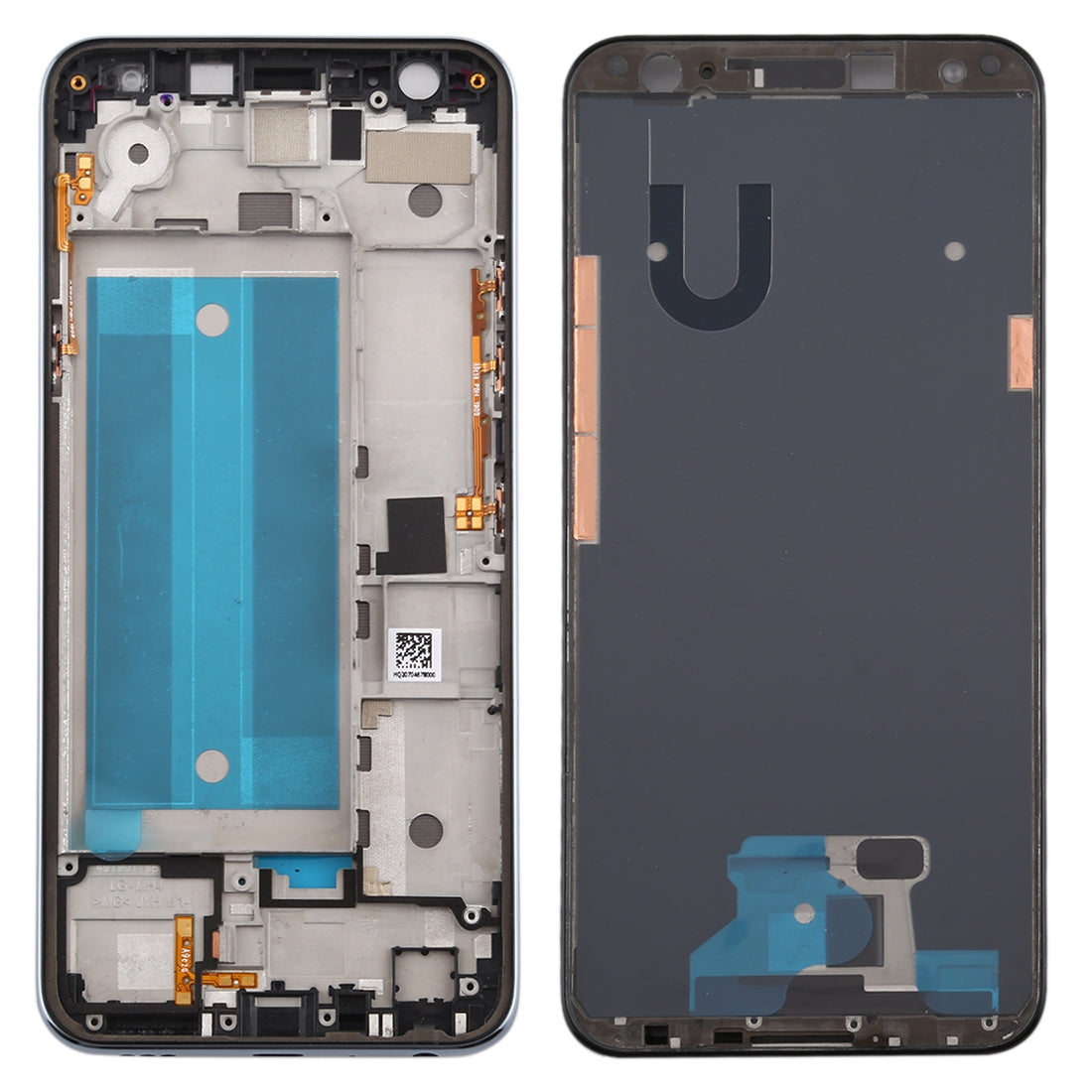 Front Housing LCD Frame Bezel Plate for LG K40 / K12+ K12 Plus / X4 2019 X420EM X420BMW X420EMW X420HM X420 X420N (Single SIM Version)(Silver)