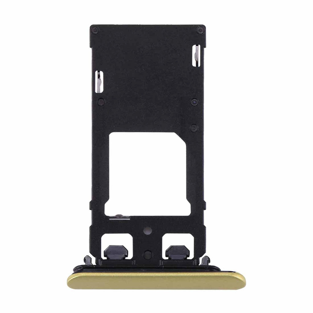 for Sony Xperia XZs (Dual SIM Version) SIM & Micro SD / SIM Card Tray(Gold)