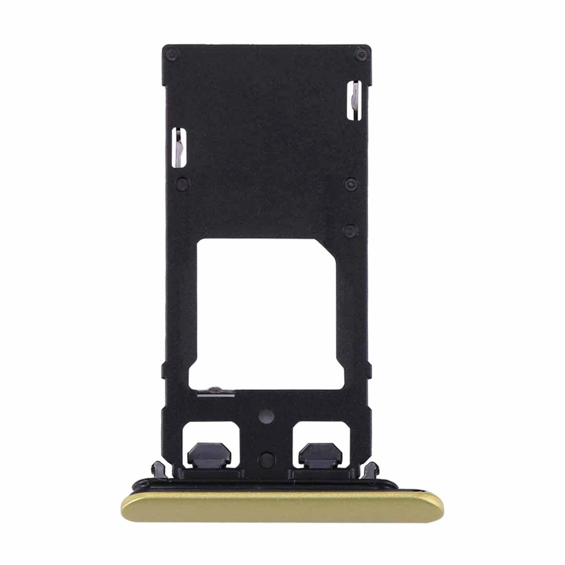 for Sony Xperia XZs (Dual SIM Version) SIM & Micro SD / SIM Card Tray(Gold)