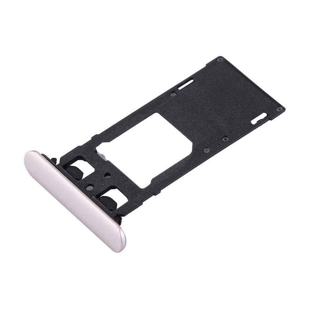 for Sony Xperia XZs (Dual SIM Version) SIM & Micro SD / SIM Card Tray(Silver)