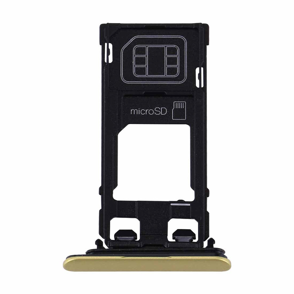 for Sony Xperia XZs (Single SIM Version) SIM & Micro SD Card Tray(Gold)