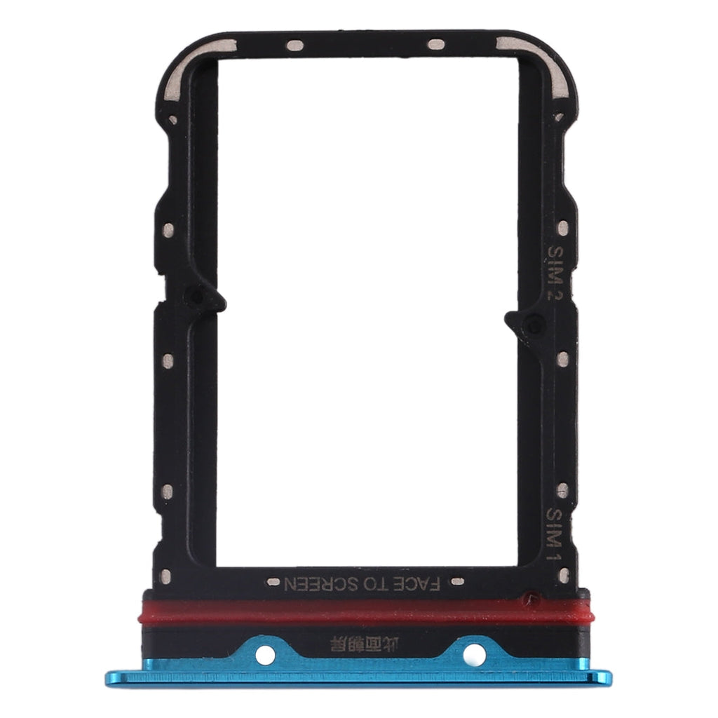 SIM Card Tray + SIM Card Tray for Xiaomi Mi CC9 Pro/Mi Note 10/Mi Note 10 Pro/Mi Note 10 Lite(Blue)