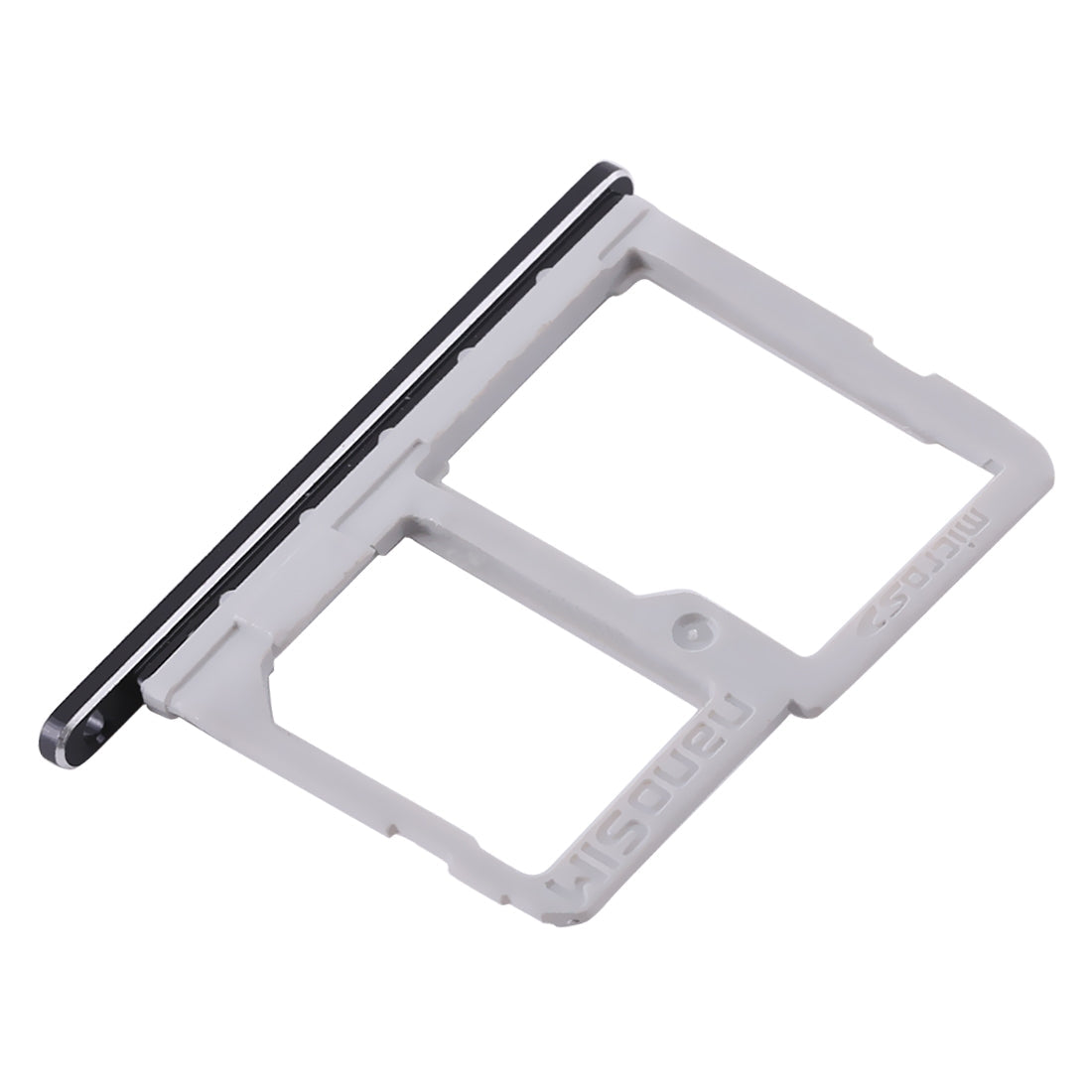 SIM Card Tray + Micro SD Card Tray for LG Q6 / M700 / M700N / G6 Mini(Black)
