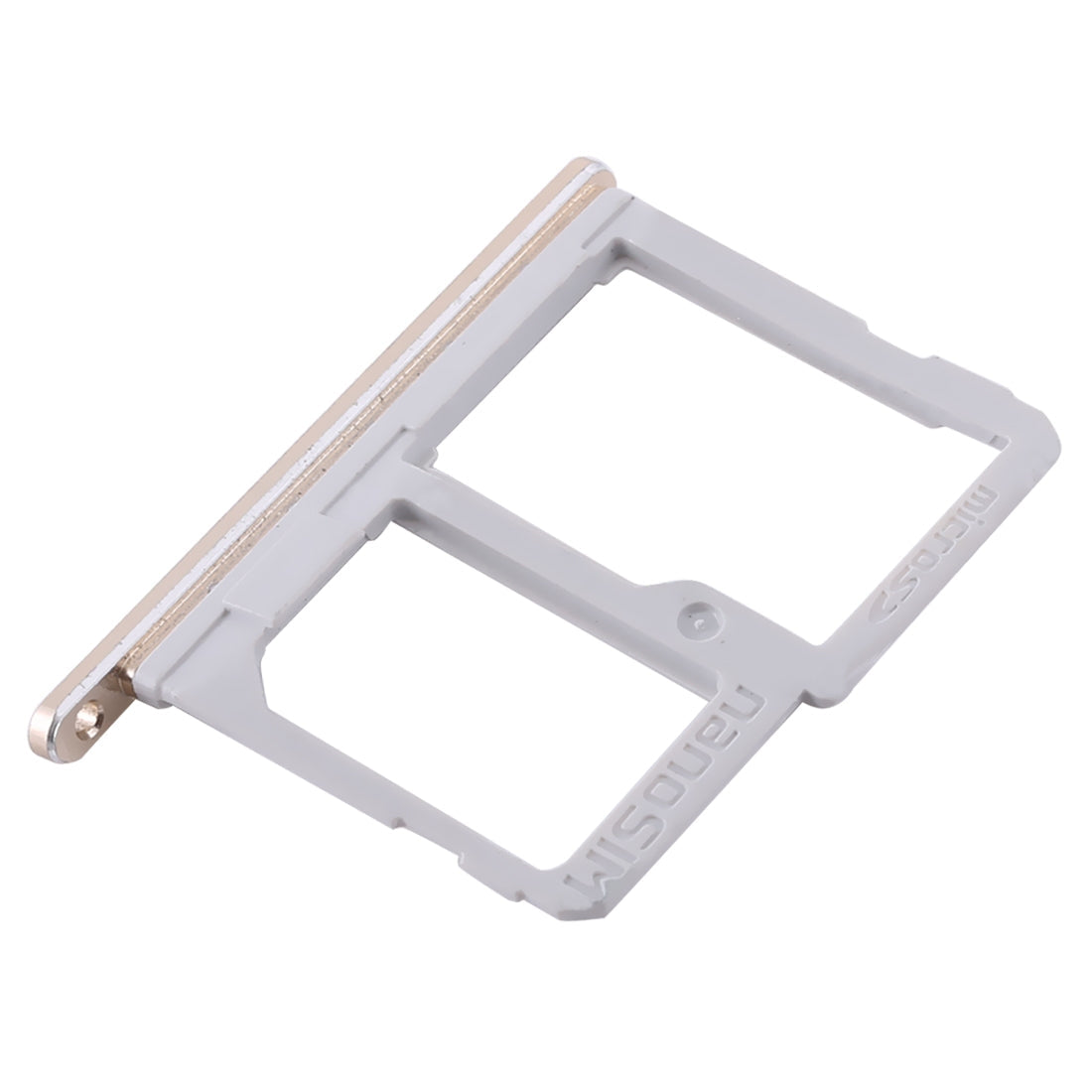 SIM Card Tray + Micro SD Card Tray for LG Q6 / M700 / M700N / G6 Mini(Gold)