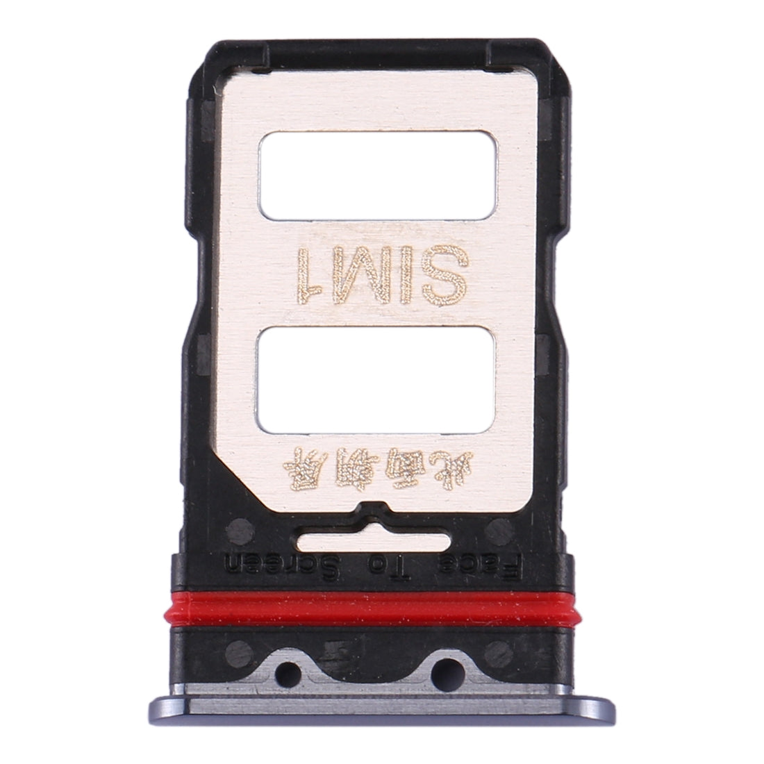 SIM Card Tray + SIM Card Tray for Xiaomi Redmi K30 Pro(Black)