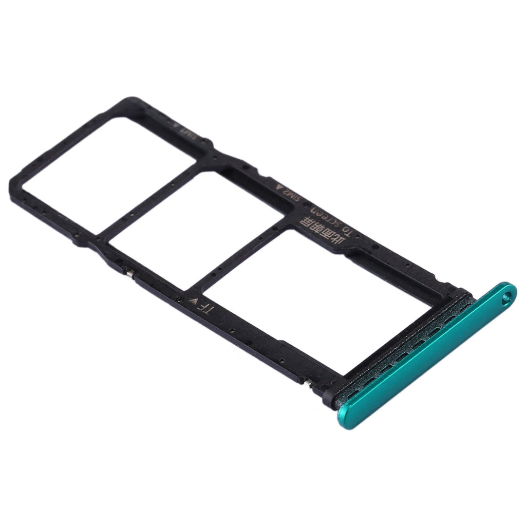 SIM Card Tray + SIM Card Tray + Micro SD Card Tray for Huawei P40 Lite E / Enjoy 10(Green)