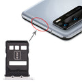 SIM Card Tray + NM Card Tray for Huawei P40 (Silver)