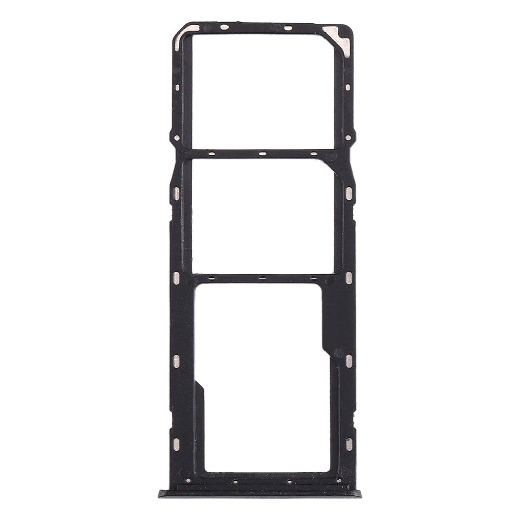 For OPPO Realme 5 SIM Card Tray + SIM Card Tray + Micro SD Card Tray (Black)