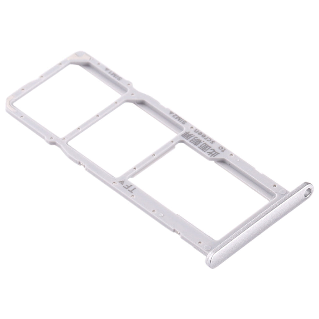 SIM Card Tray + SIM Card Tray + Micro SD Card Tray for Huawei Enjoy 10e / Honor Play 9A (Silver)