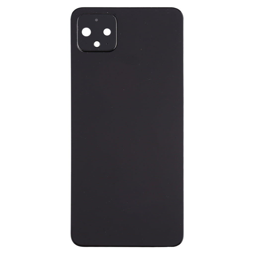 Battery Back Cover with Camera Lens Frame for Google Pixel 4(Black)