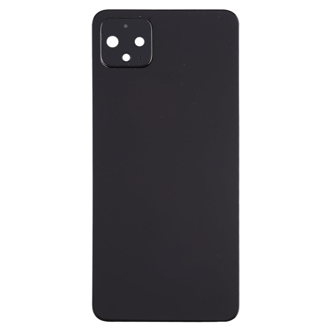 Battery Back Cover with Camera Lens Frame for Google Pixel 4(Black)