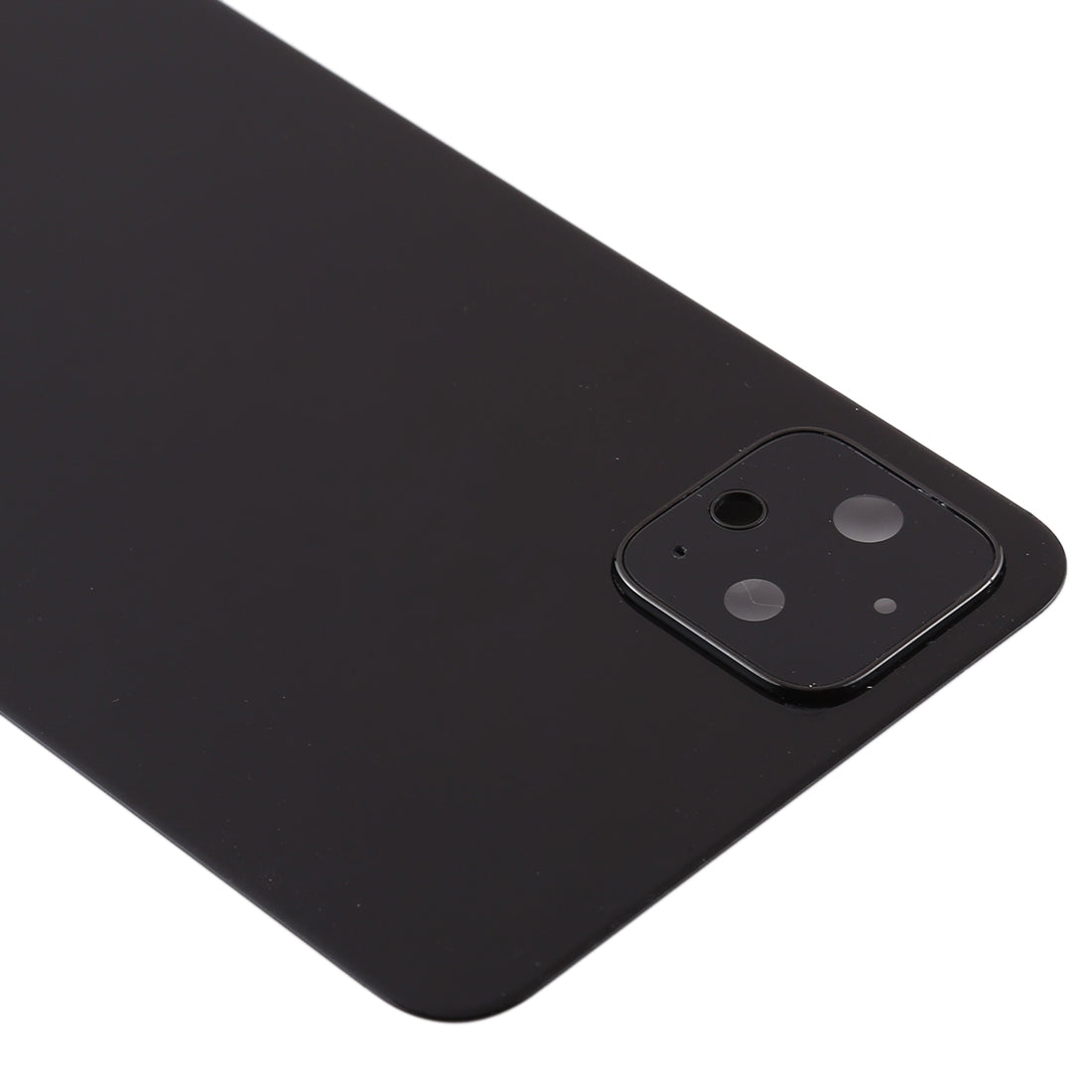 Battery Back Cover with Camera Lens Frame for Google Pixel 4(Black)