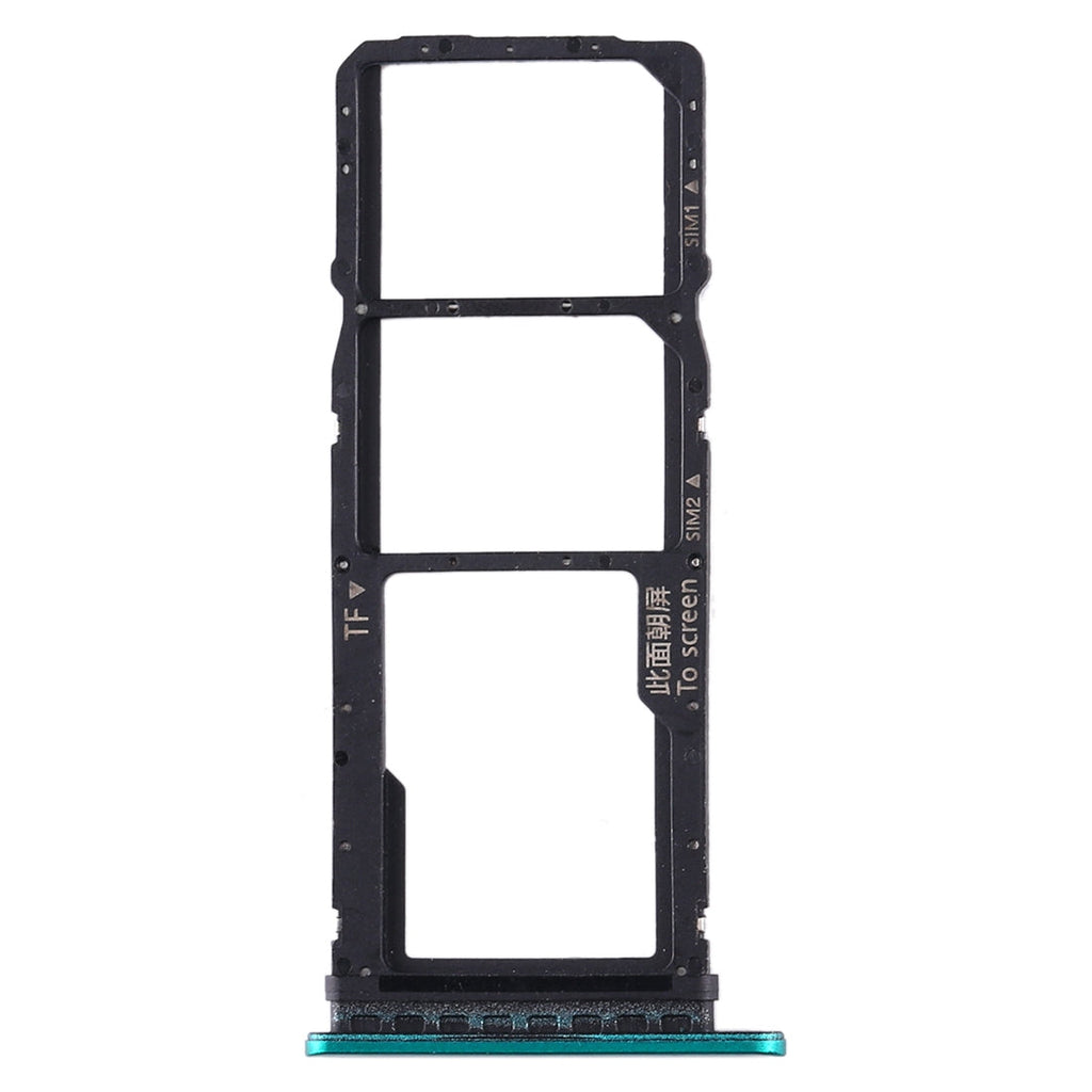 SIM Card Tray + SIM Card Tray + Micro SD Card Tray for Huawei Enjoy 10 / Honor Play 3 (Green)
