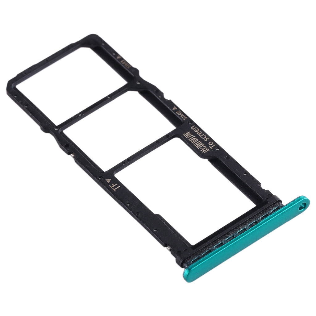 SIM Card Tray + SIM Card Tray + Micro SD Card Tray for Huawei Enjoy 10 / Honor Play 3 (Green)