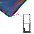 SIM Card Tray + SIM Card Tray + Micro SD Card Tray for Huawei Enjoy 10 / Honor Play 3 (Blue)