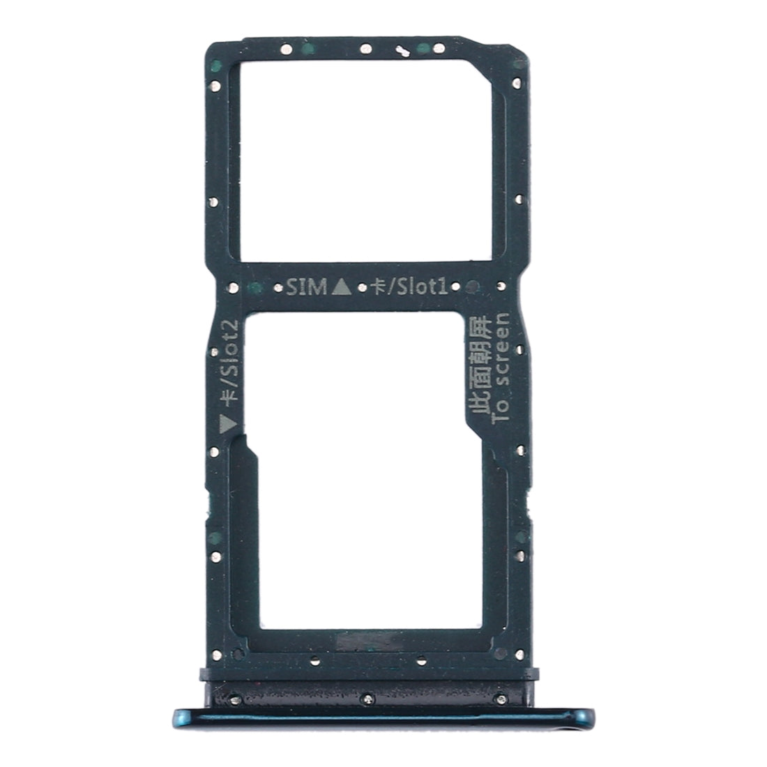 SIM Card Tray + SIM Card Tray / Micro SD Card Tray for Huawei Enjoy 10 Plus (Green)
