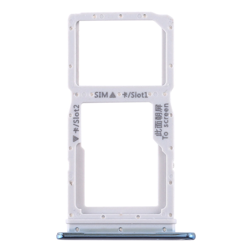 SIM Card Tray + SIM Card Tray / Micro SD Card Tray for Huawei Enjoy 10 Plus (Blue)