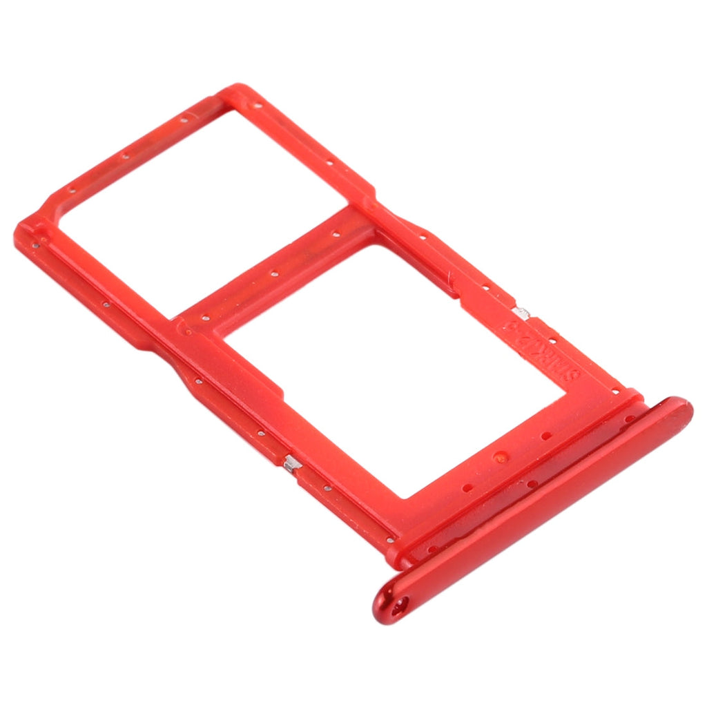 SIM Card Tray + SIM Card Tray / Micro SD Card Tray for Huawei Enjoy 10 Plus (Red)