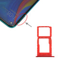 SIM Card Tray + SIM Card Tray / Micro SD Card Tray for Huawei Enjoy 10 Plus (Red)