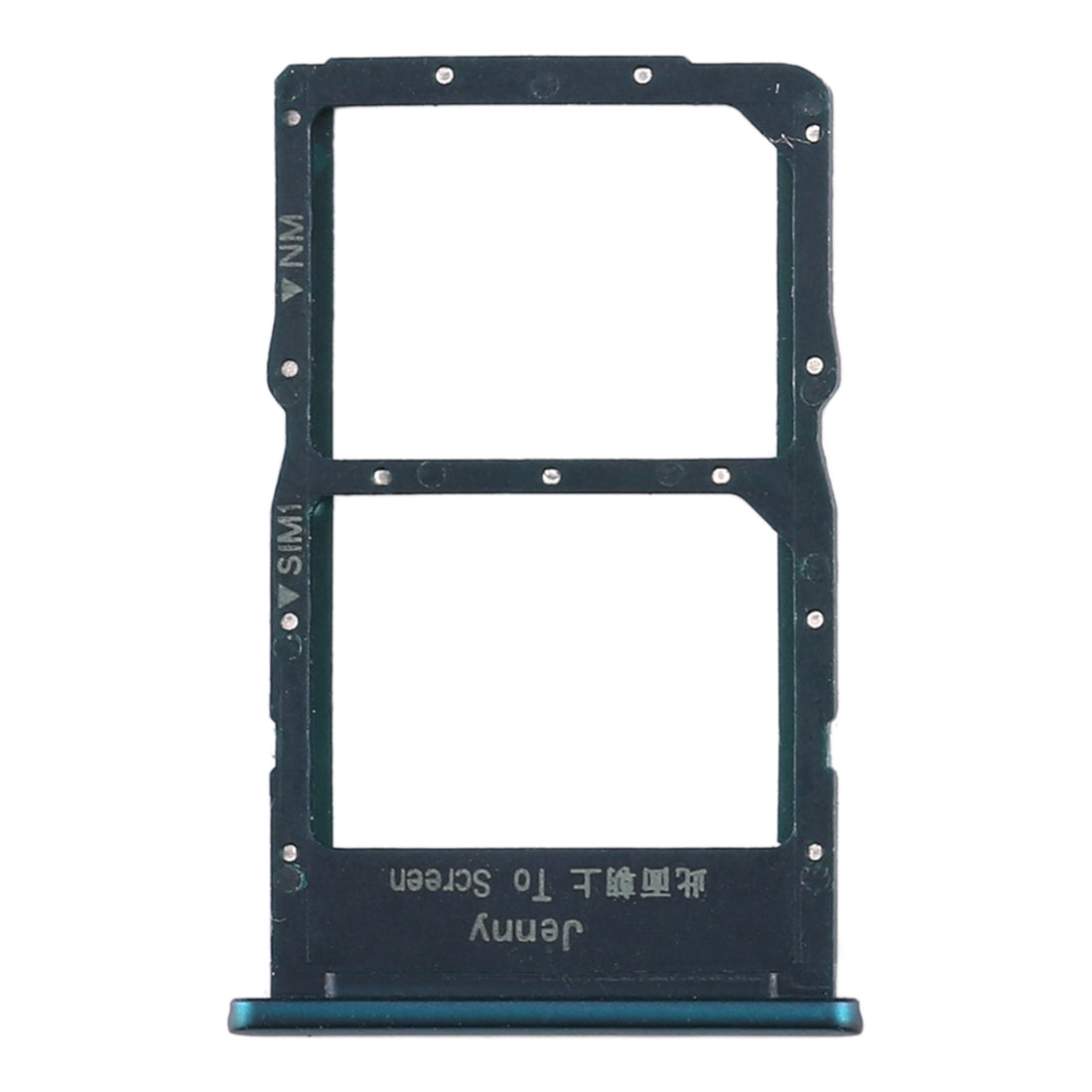 SIM Card Tray + NM Card Tray for Huawei Nova 6 SE (Green)
