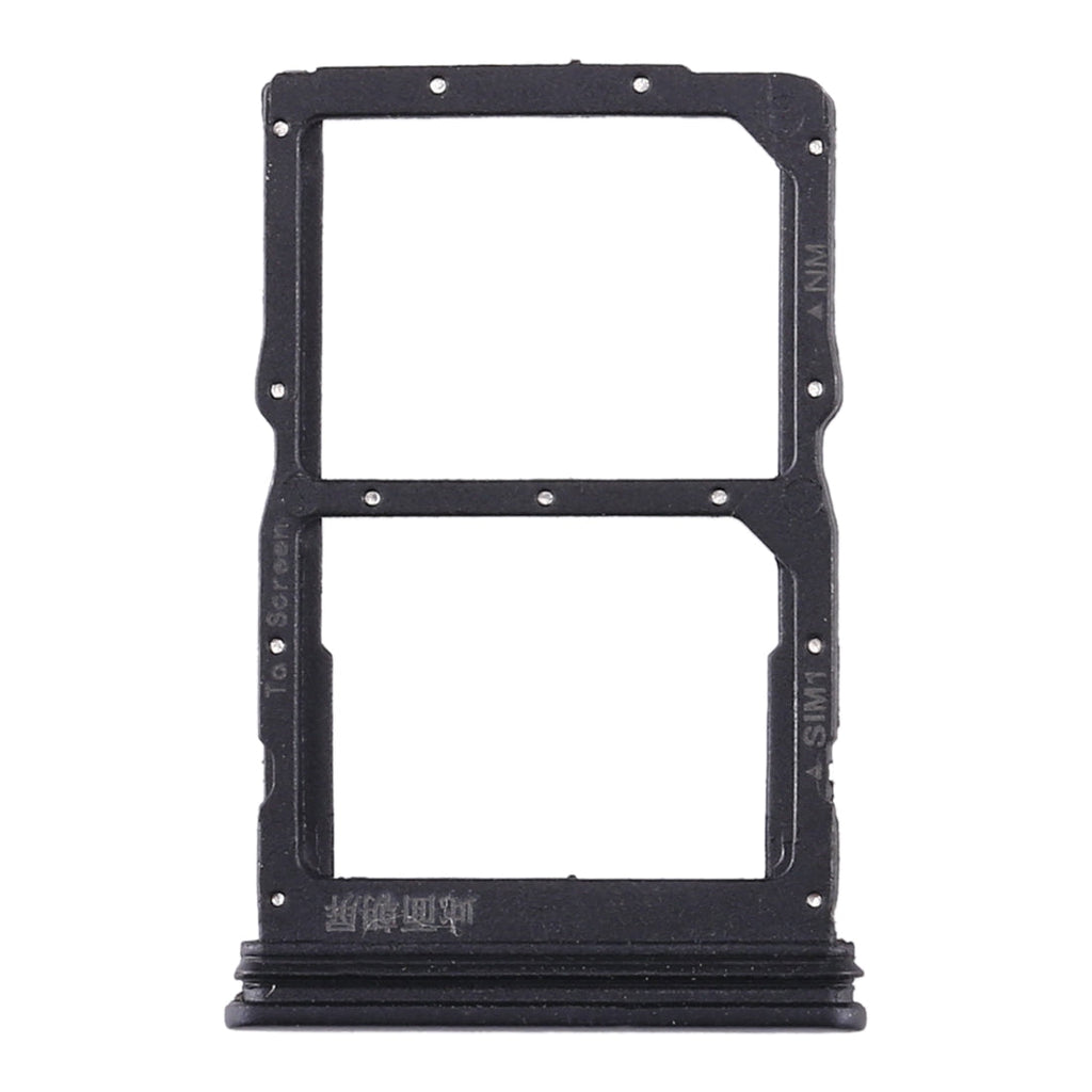 SIM Card Tray + NM Card Tray for Huawei Honor 30S / Nova 7 SE (Black)