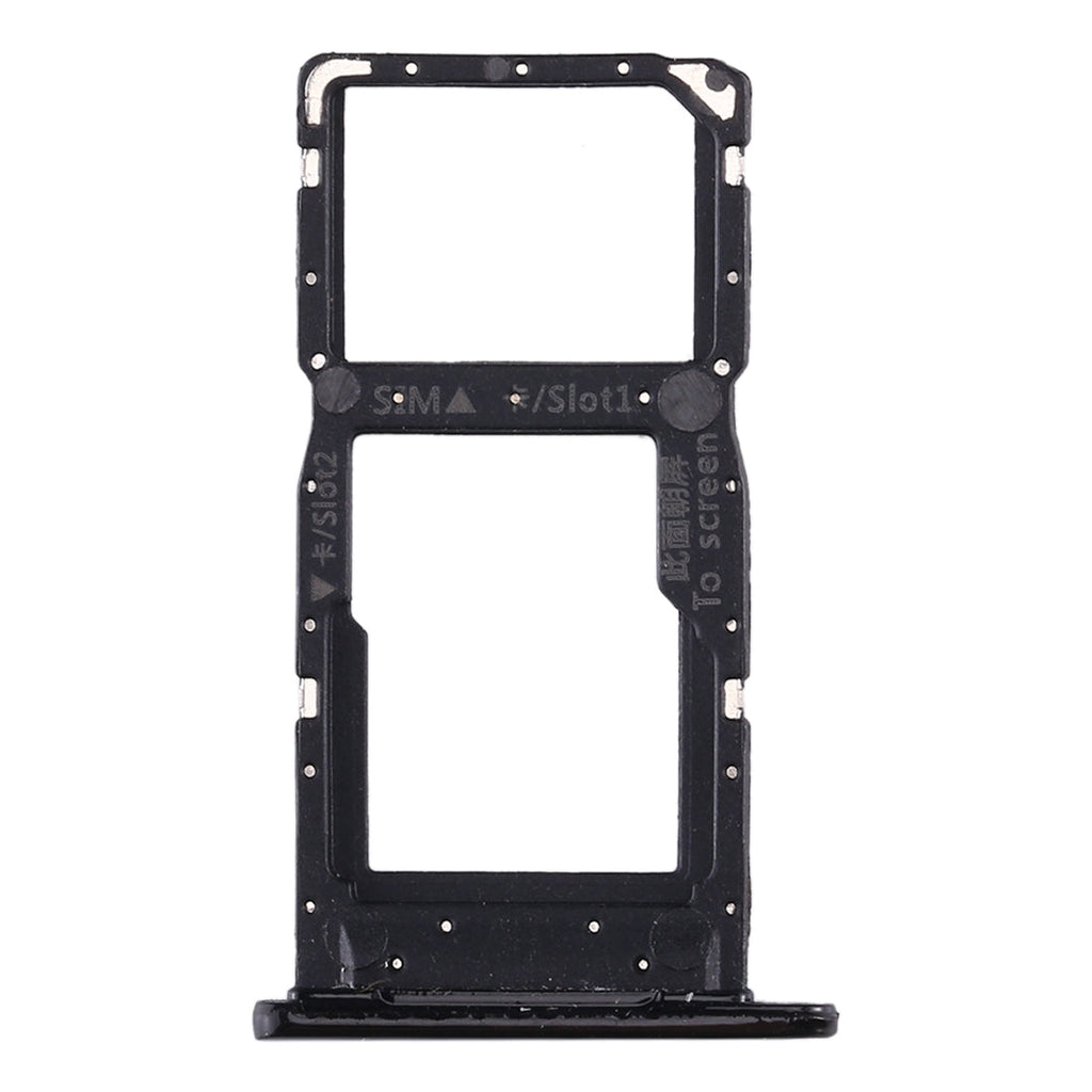 SIM Card Tray + SIM Card Tray / Micro SD Card Tray for Huawei Enjoy 9s (Black)