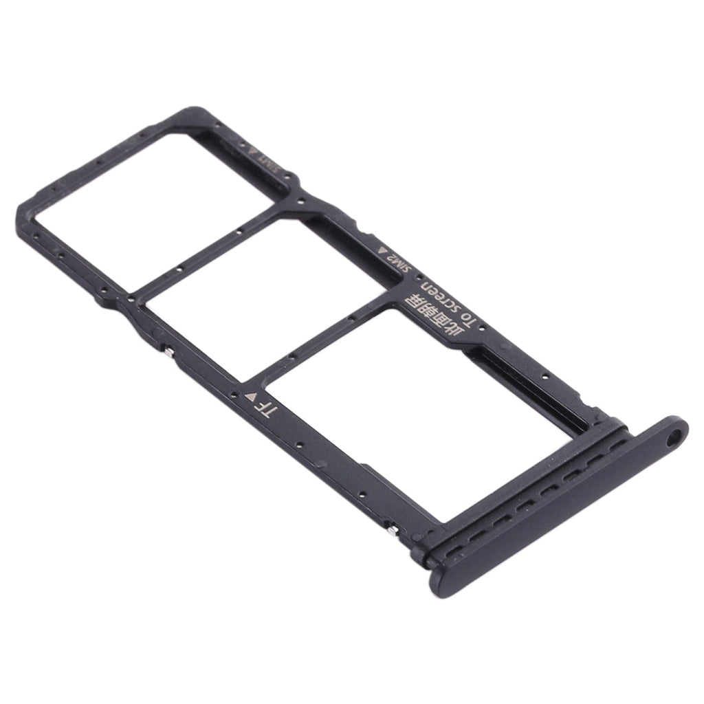 SIM Card Tray + SIM Card Tray + Micro SD Card Tray for Huawei Honor Play 4T (Black)