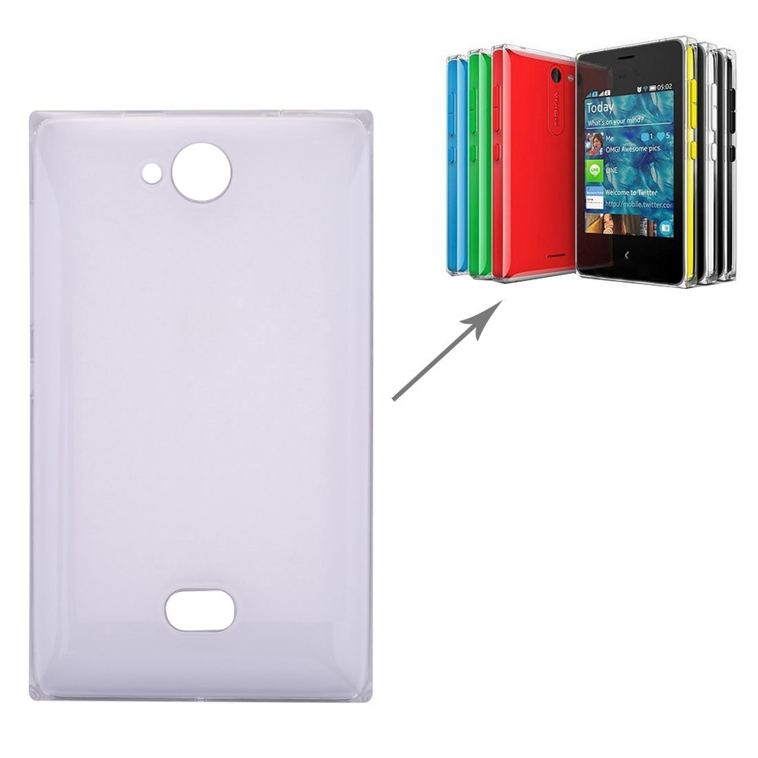 Battery Back Cover for Nokia Asha 503 (White)