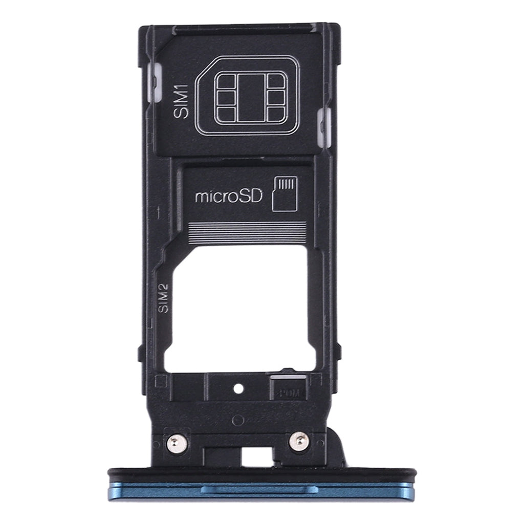 SIM Card Tray + SIM Card Tray + Micro SD Card Tray for Sony Xperia XZ2(Green)