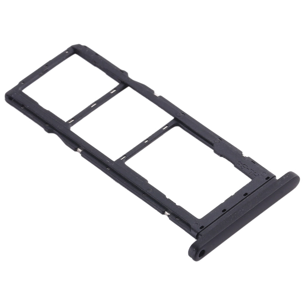 SIM Card Tray + SIM Card Tray + Micro SD Card Tray for Nokia 7.2 / 6.2 TA-1196 TA-1198 TA-1200 TA-1187 TA-1201(Black)