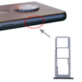 SIM Card Tray + SIM Card Tray + Micro SD Card Tray for Nokia 7.2 / 6.2 TA-1196 TA-1198 TA-1200 TA-1187 TA-1201(Silver)