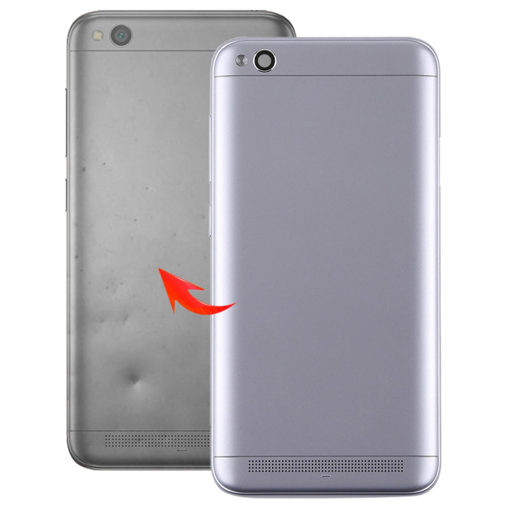 Battery Back Cover with Camera Lens Frame & Side Keys for Xiaomi Redmi 5(Grey)