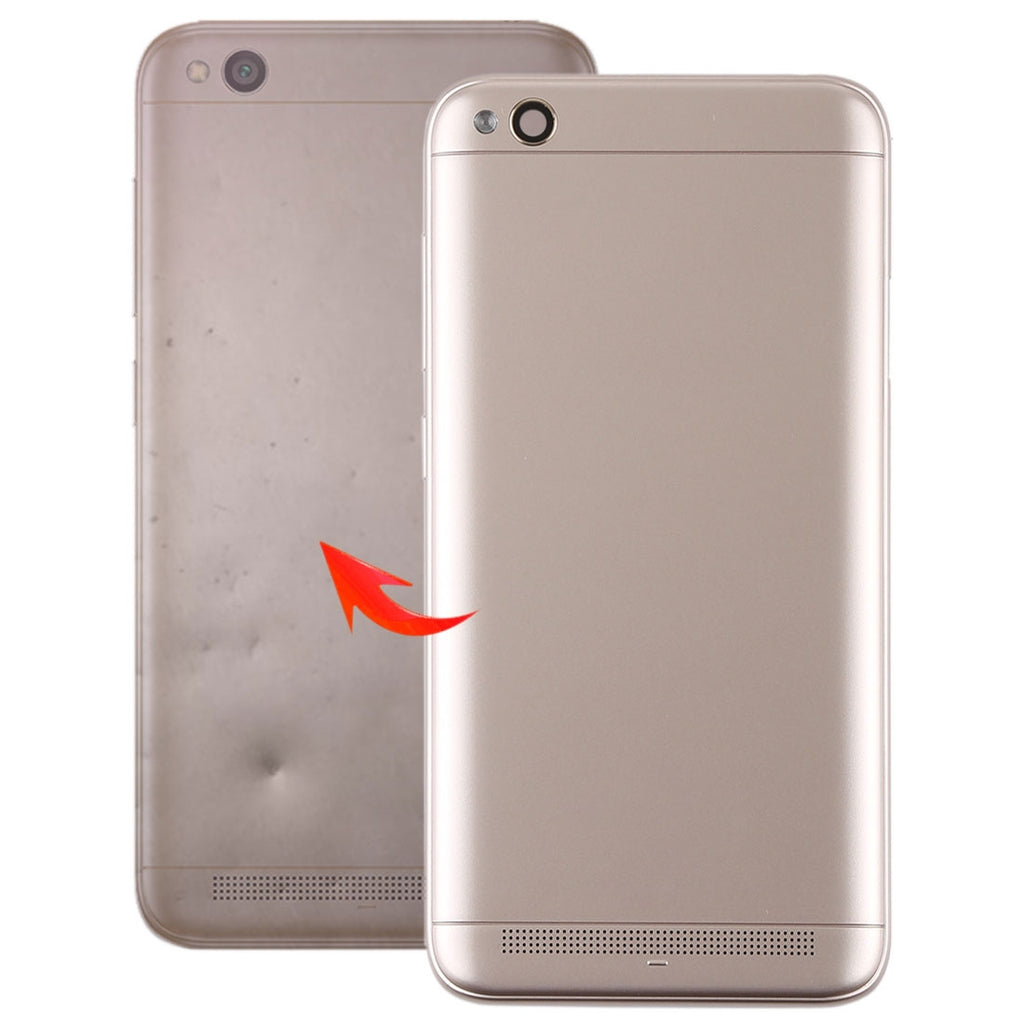 Battery Back Cover with Camera Lens Frame & Side Keys for Xiaomi Redmi 5A(Gold)