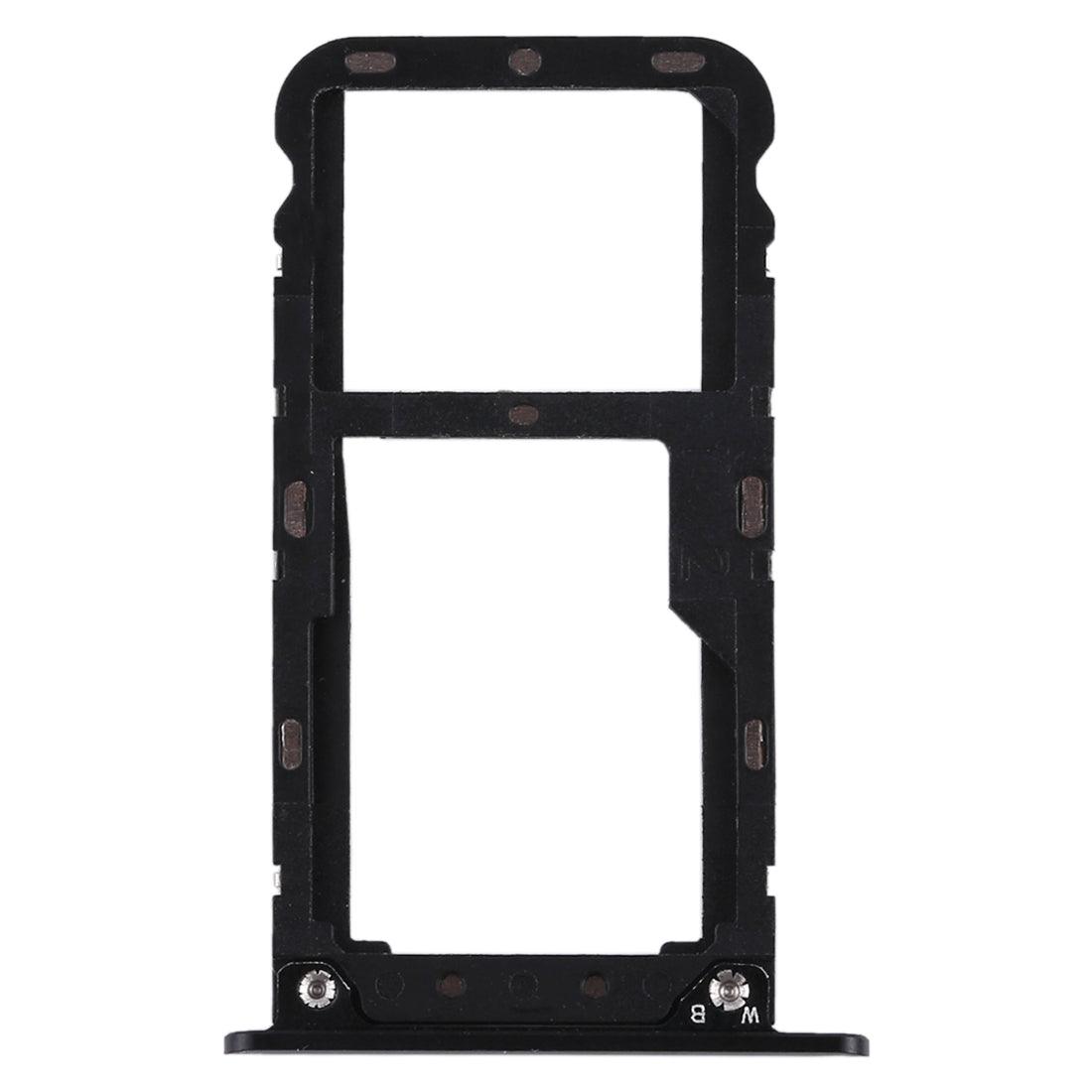 2 SIM Card Tray / Micro SD Card Tray for Xiaomi Redmi 5 Plus(Black)