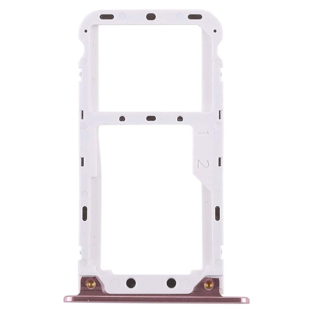 2 SIM Card Tray / Micro SD Card Tray for Xiaomi Redmi 5 Plus(Rose Gold)