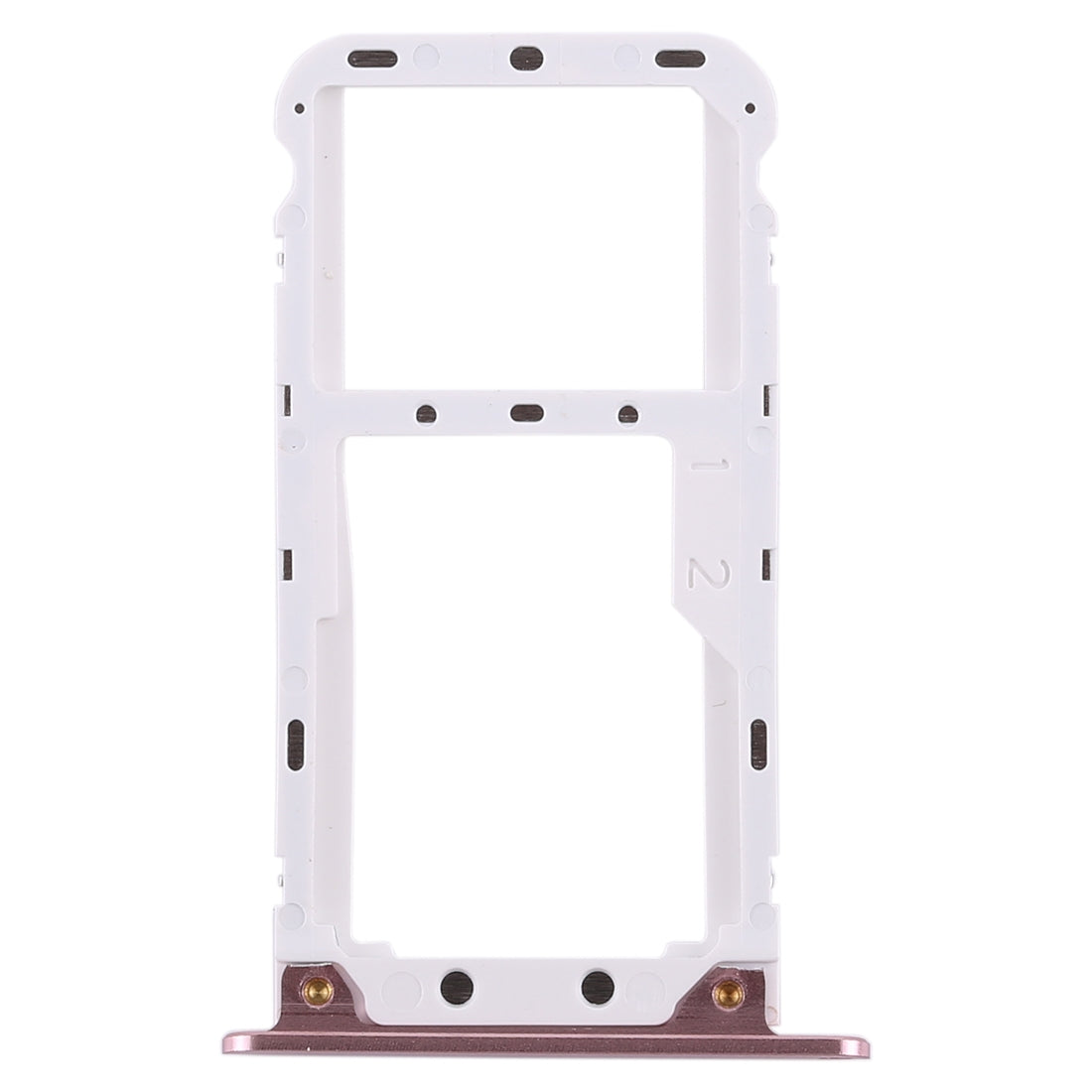 2 SIM Card Tray / Micro SD Card Tray for Xiaomi Redmi 5 Plus(Rose Gold)