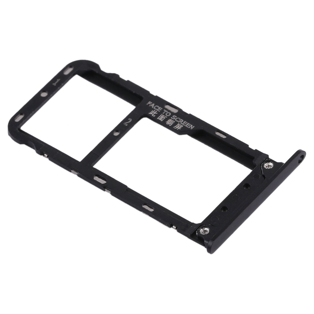 2 SIM Card Tray / Micro SD Card Tray for Xiaomi Redmi Note 5(Black)