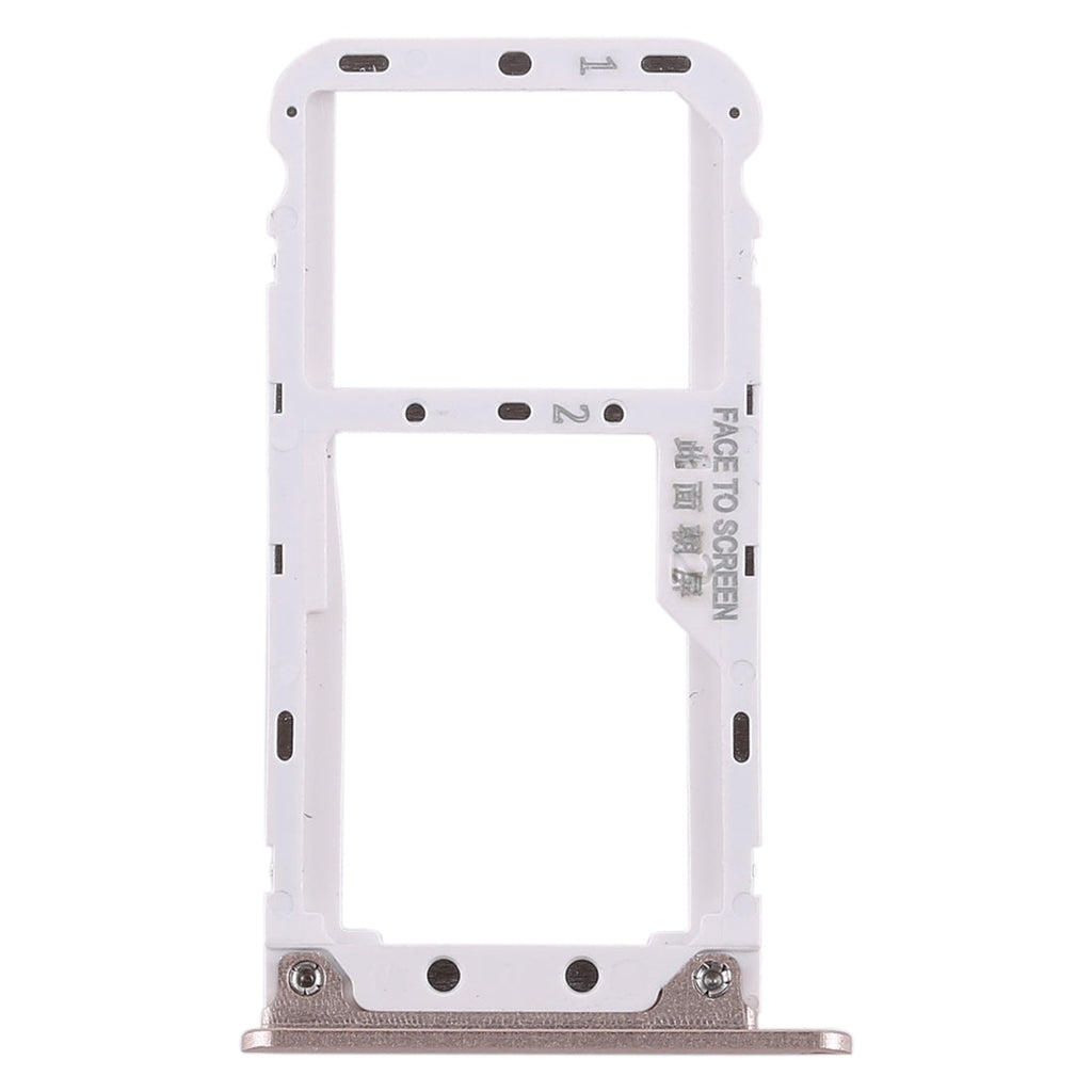 2 SIM Card Tray / Micro SD Card Tray for Xiaomi Redmi Note 5(Gold)