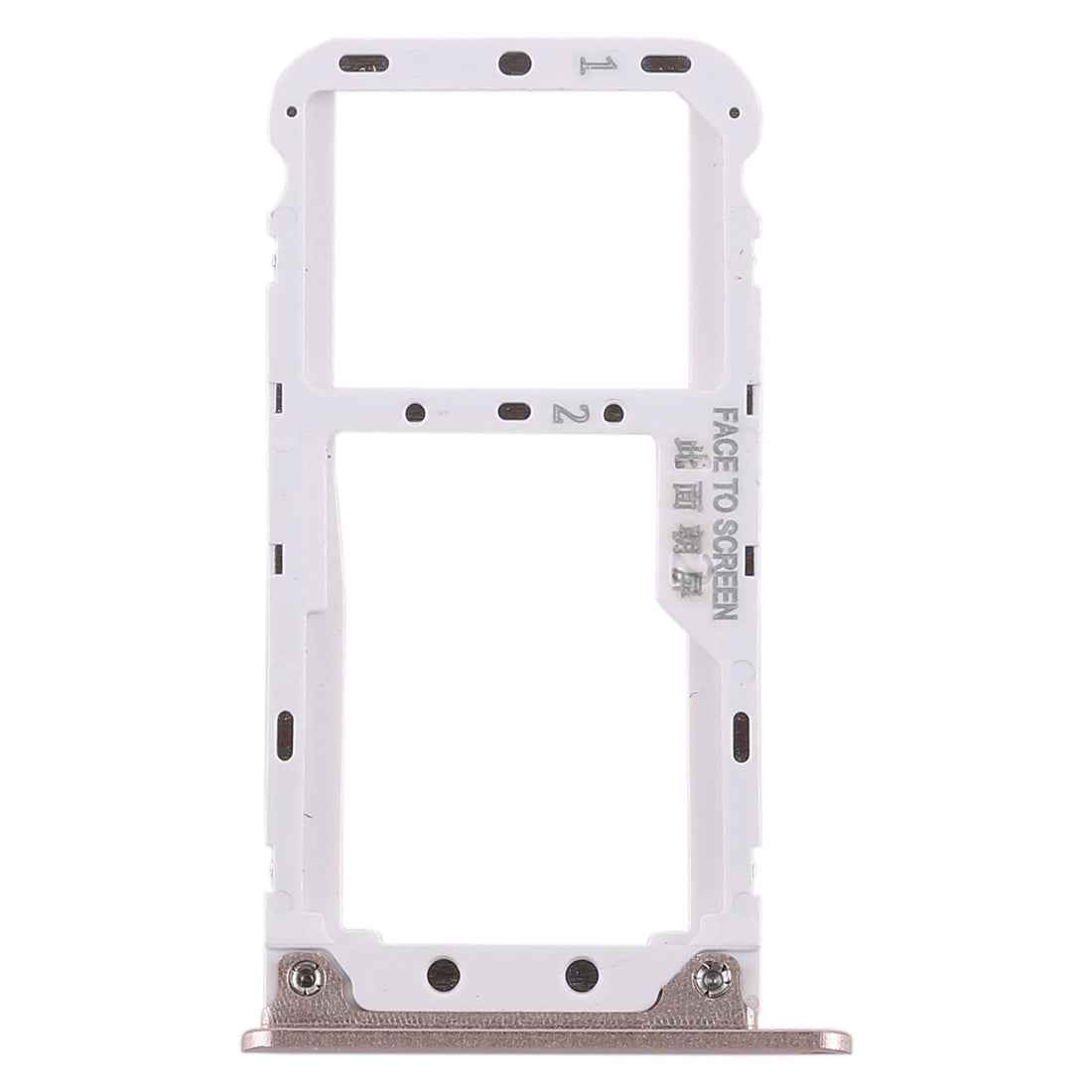 2 SIM Card Tray / Micro SD Card Tray for Xiaomi Redmi Note 5(Gold)