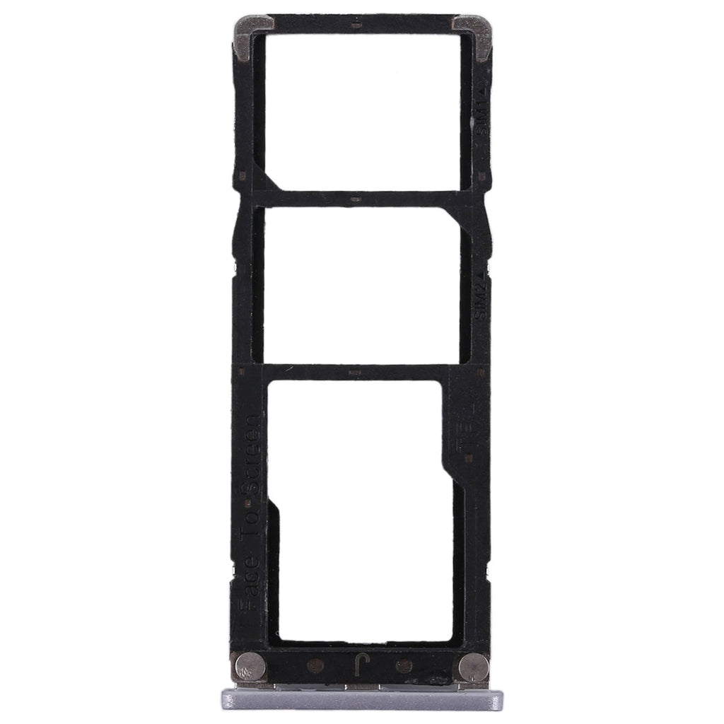 2 SIM Card Tray + Micro SD Card Tray for Xiaomi Redmi Note 5A(Grey)