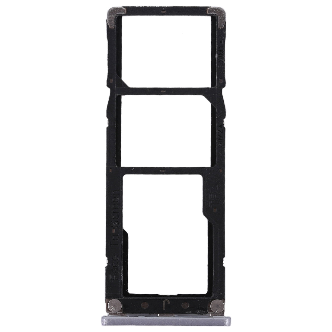 2 SIM Card Tray + Micro SD Card Tray for Xiaomi Redmi Note 5A(Grey)